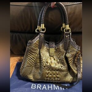 Brahmin Elisa Oak Tri Color.